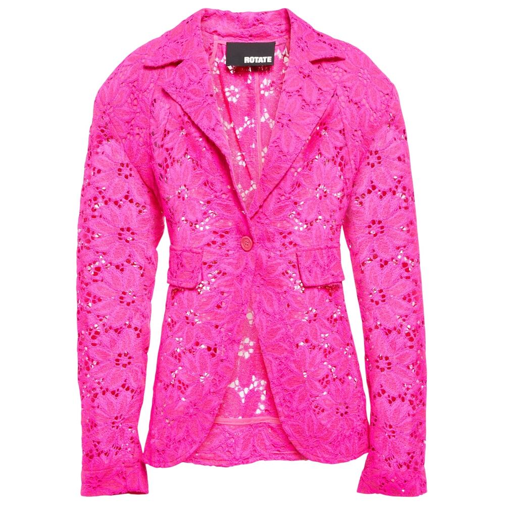 Rotate Birger Christensen Sheer Pink Lace Size 2 Blazer